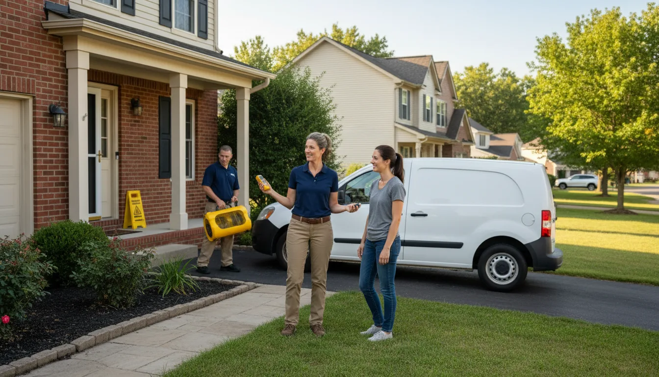 Residential water damage restoration in Broad Top, PA